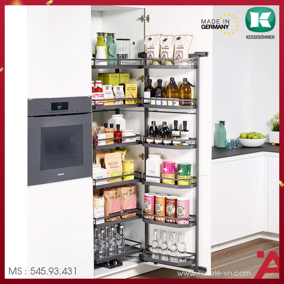 Tủ Đồ Khô 450mm Tandem Pantry Hafele 545.93.431