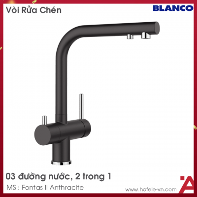 Vòi Rửa Bát Blanco Fontas II Anthracite