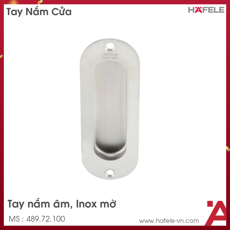 Tay Nắm Âm 120x40mm Hafele 489.72.100