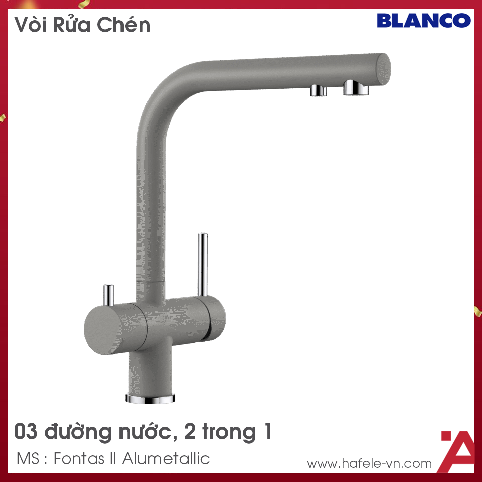 Vòi Rửa Bát Blanco Fontas II Alumetallic