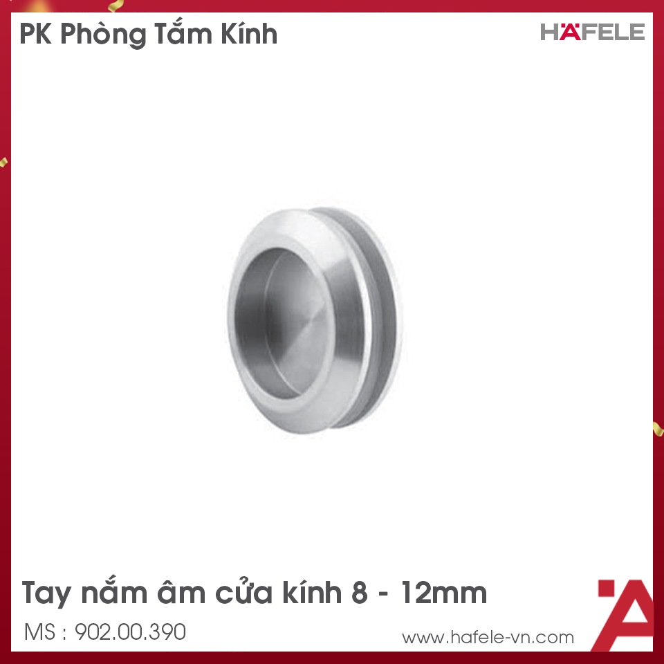 Tay Nắm Âm Cho Cửa Kính Hafele 902.00.390