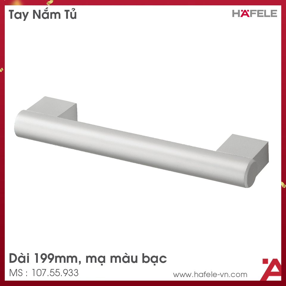 Tay Nắm Nhôm 199mm Hafele 107.55.933