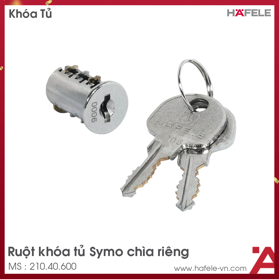 Ruột Khóa Symo Chìa Riêng Hafele 210.40.600