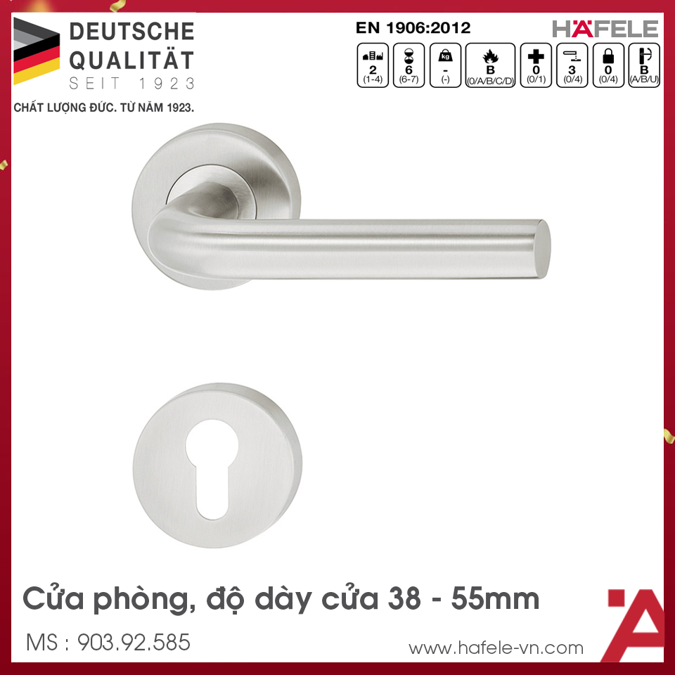 Tay Nắm Gạt Cửa Phòng Hafele 903.92.596