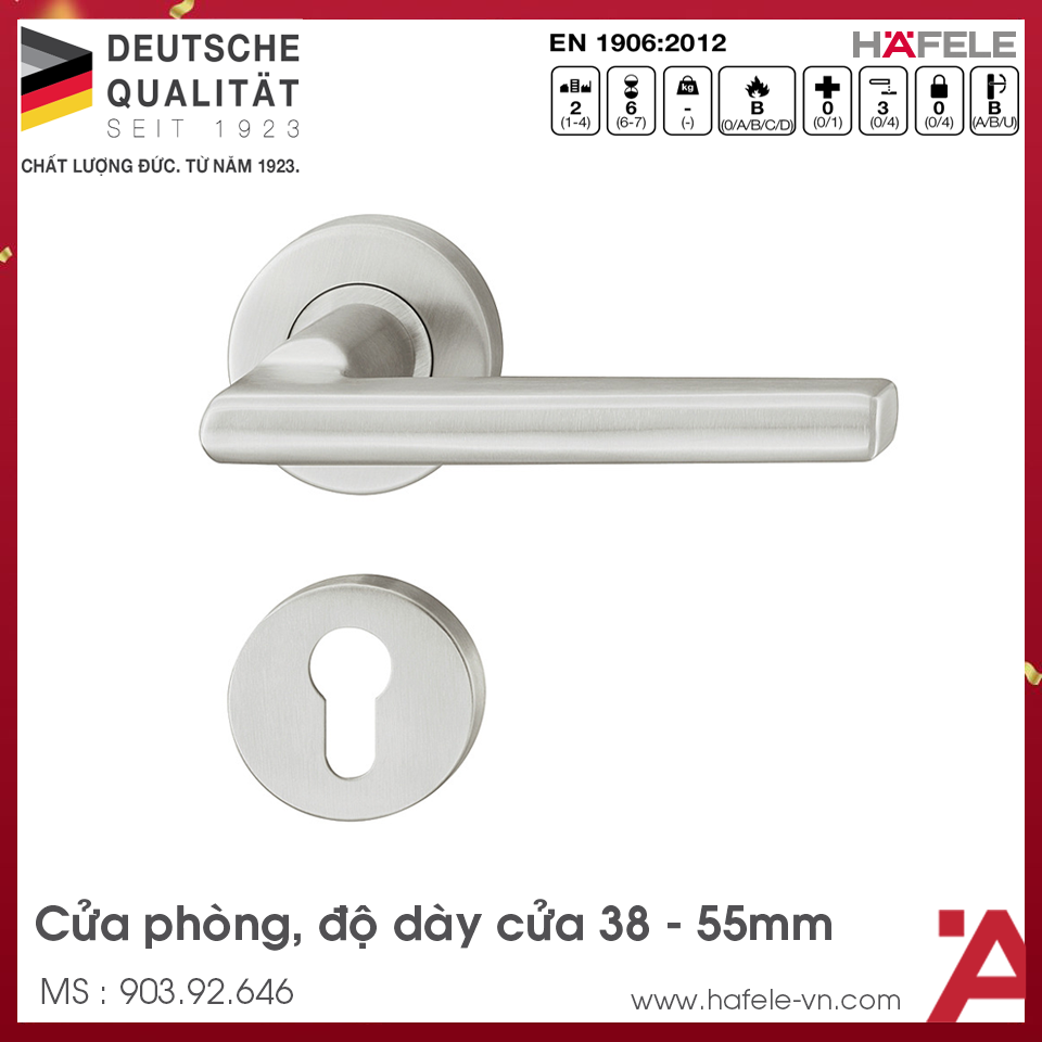 Tay Nắm Gạt Cửa Phòng Hafele 903.92.646