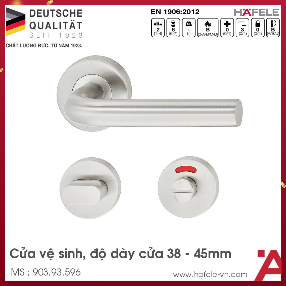 Tay Nắm Gạt Cửa Vệ Sinh Hafele 903.93.596