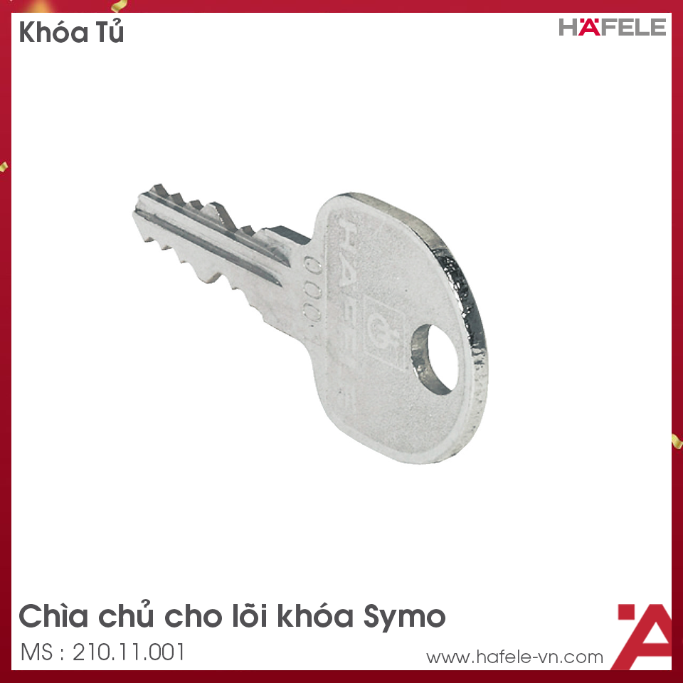 Chìa Chủ Cho Lõi Khóa Symo Hafele 210.11.001