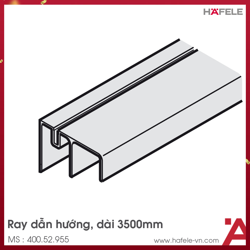 Ray Dẫn Hướng Đôi 3500mm Hafele 400.52.955