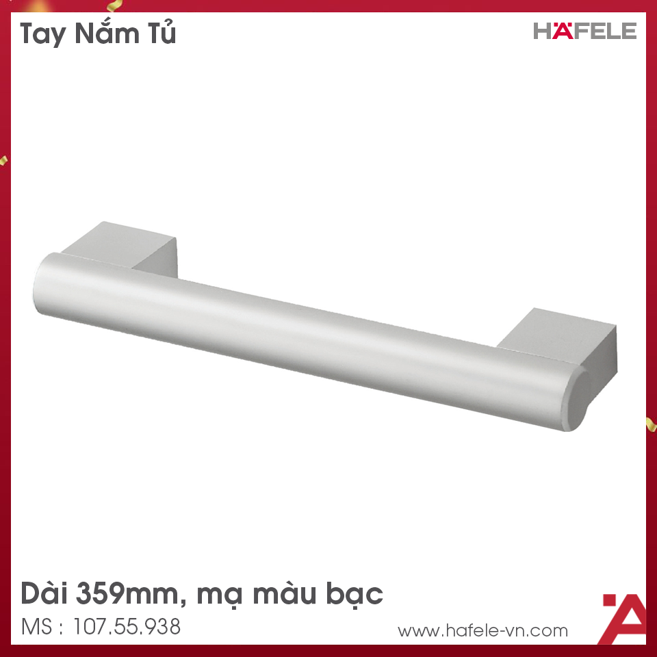 Tay Nắm Nhôm 359mm Hafele 107.55.938