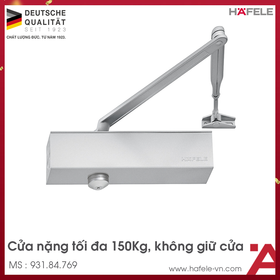 Thiết Bị Đóng Cửa Tự Động 150Kg DCL55 Hafele 931.84.769
