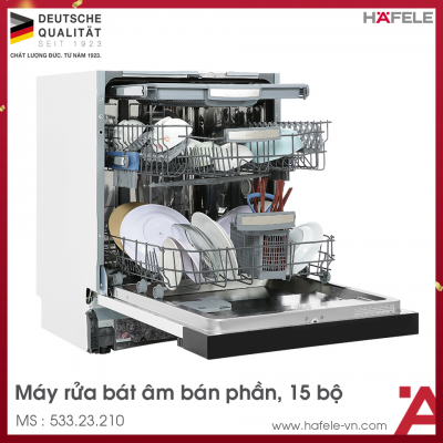 Máy Rửa Chén Âm Bán Phần HDW-HI60C Hafele 533.23.210