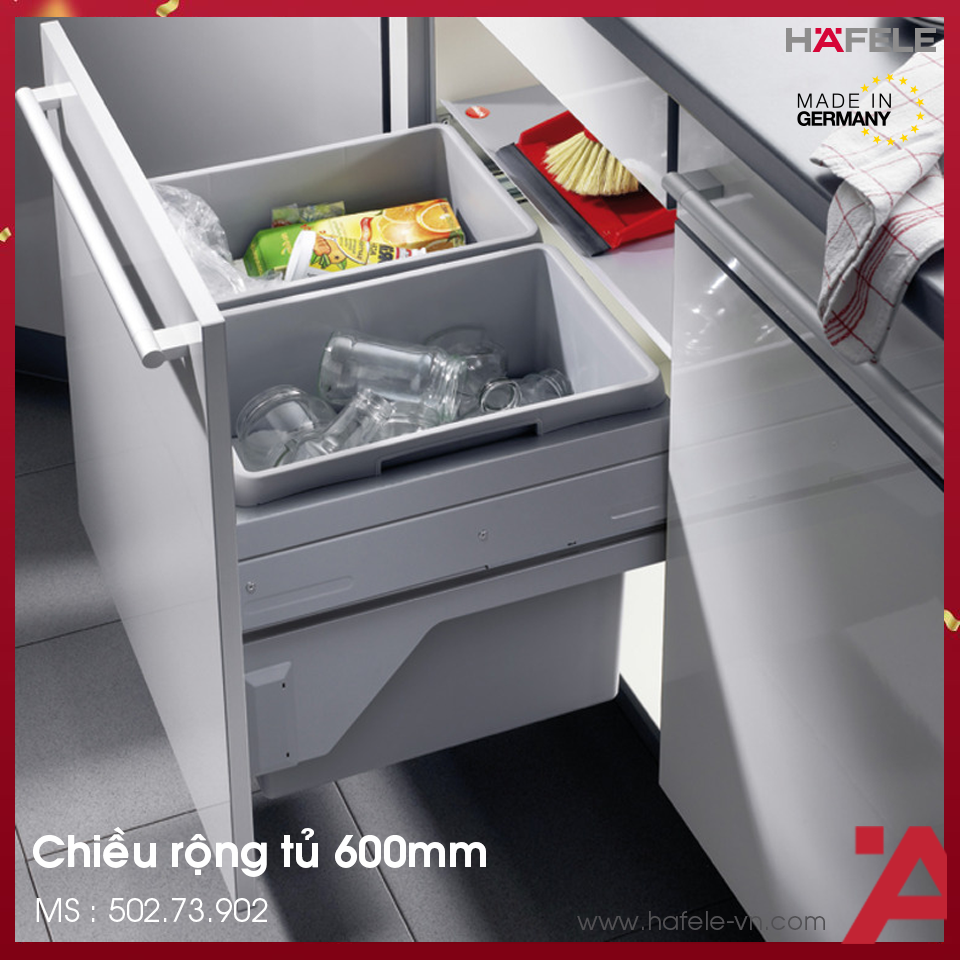 Thùng Đựng Rác 600mm Hafele 502.73.902