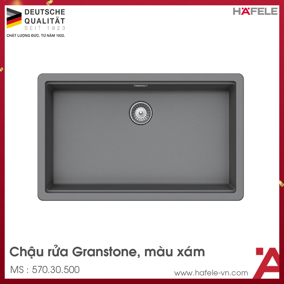Chậu Đá HS20-GED1S80 Hafele 570.30.500