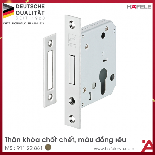 Thân Khóa Chốt Chết Hafele 911.22.881