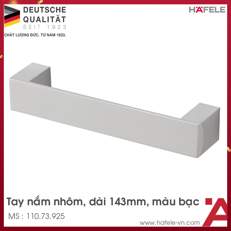 Tay Nắm Nhôm 143mm Hafele 110.73.925