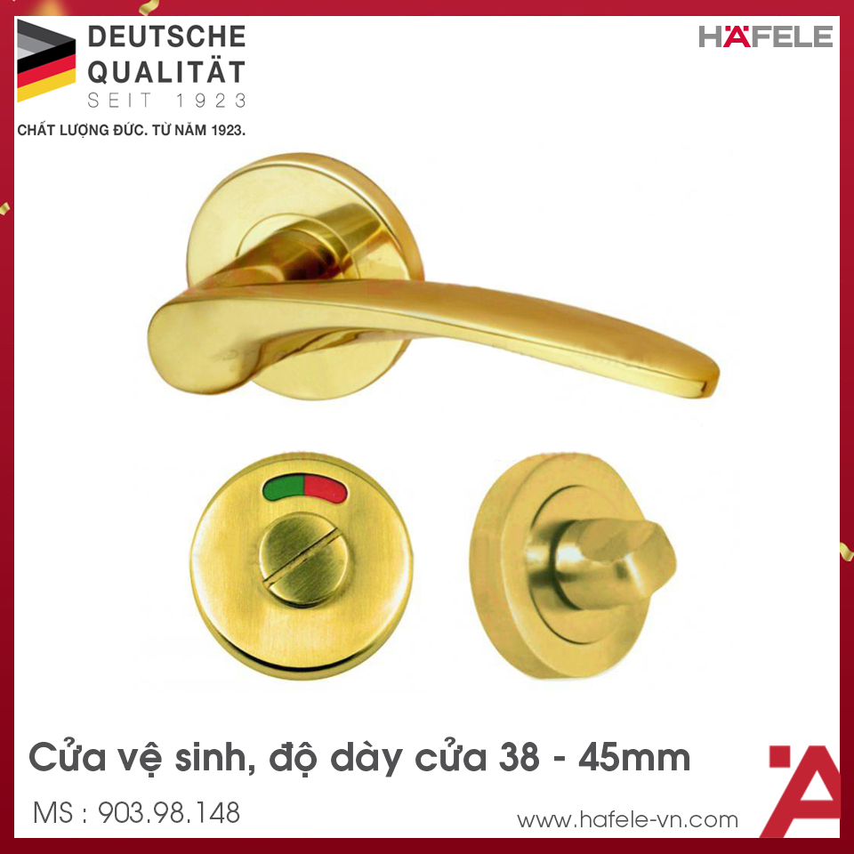 Tay Nắm Gạt Cửa Vệ Sinh Hafele 903.98.148