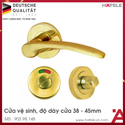 Tay Nắm Gạt Cửa Vệ Sinh Hafele 903.98.148