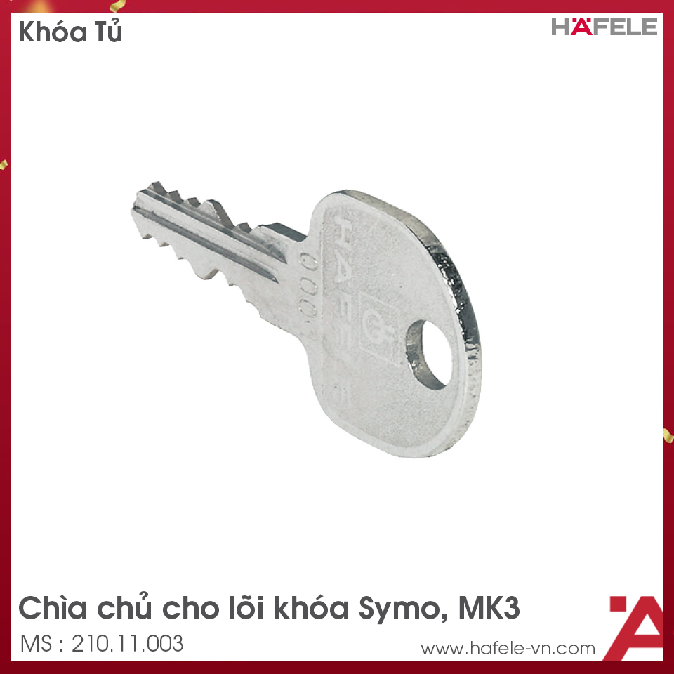 Chìa Chủ Cho Lõi Khóa Symo Hafele 210.11.003