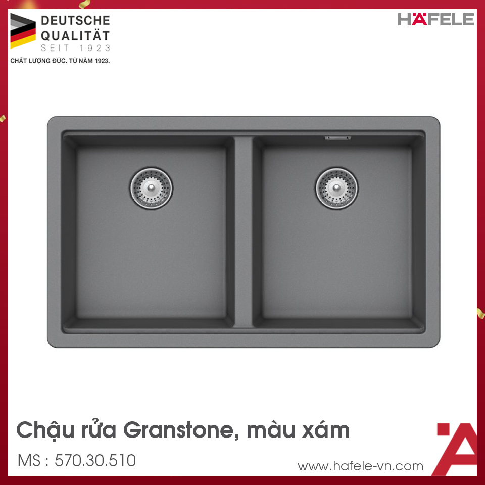 Chậu Rửa Đá HS20-GEN2S80 Hafele 570.30.510