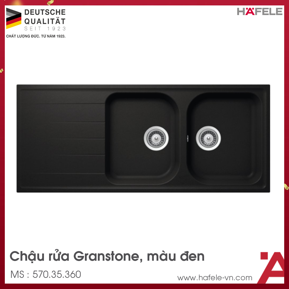 Chậu Rửa Đá Julius HS-GDD11650 Hafele 570.35.360