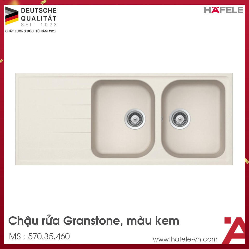 Chậu Rửa Chén HS18-GED2R80 Hafele 570.35.460