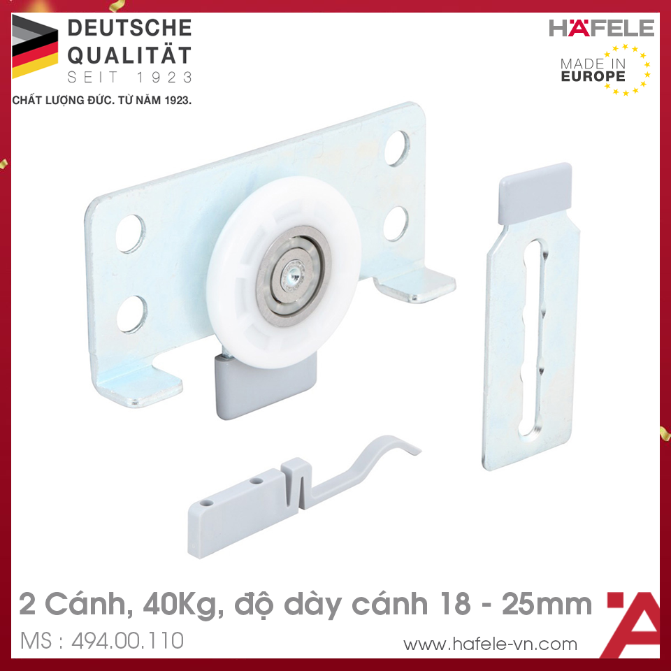 Phụ Kiện Cửa Trượt Slido Classic 40 IF AA Hafele 494.00.110