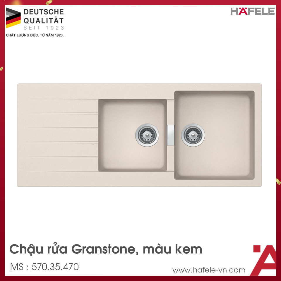 Chậu Rửa Đá HS19-GED2S80 Hafele 570.35.470