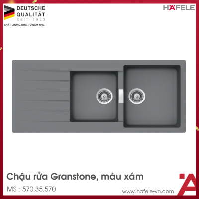 Chậu Rửa Đá HS19-GED2S80 Hafele 570.35.570