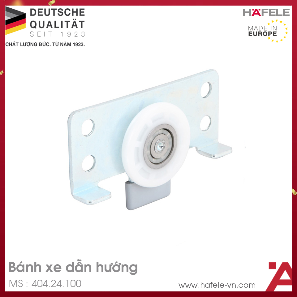 Bánh Xe Cửa Trượt Tủ Polyamid Hafele 404.24.100