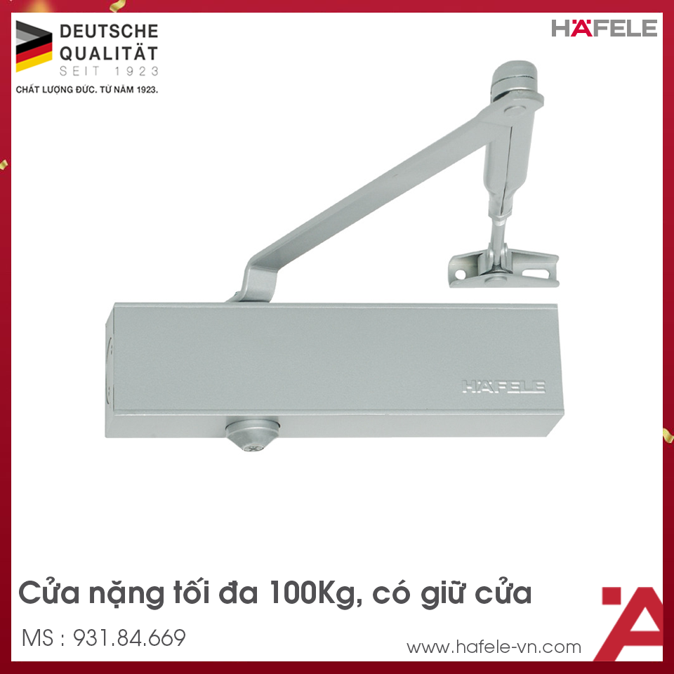 Tay Đẩy Hơi Cùi Chỏ 100Kg DCL51 Hafele 931.84.669