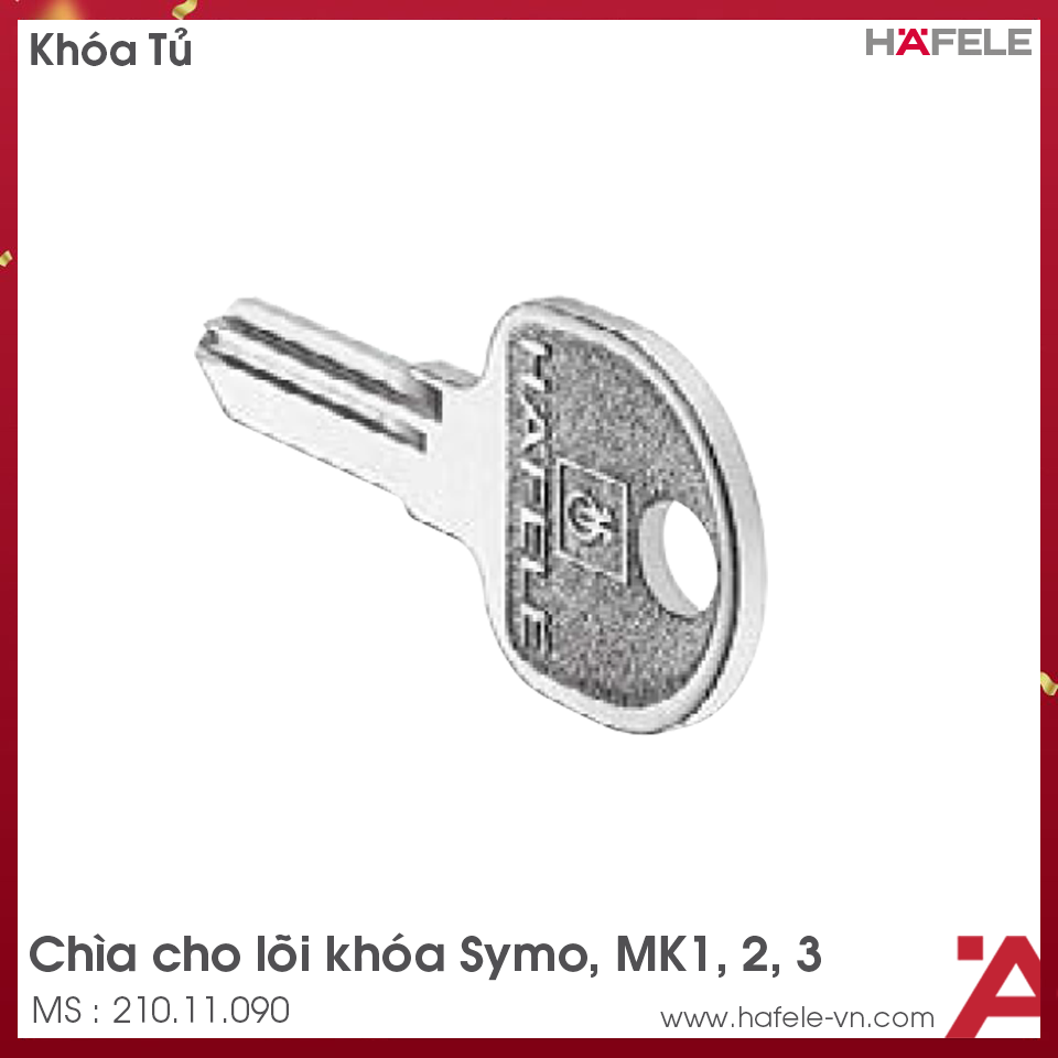 Chìa Cho Lõi Khóa Symo Universal Hafele 210.11.090