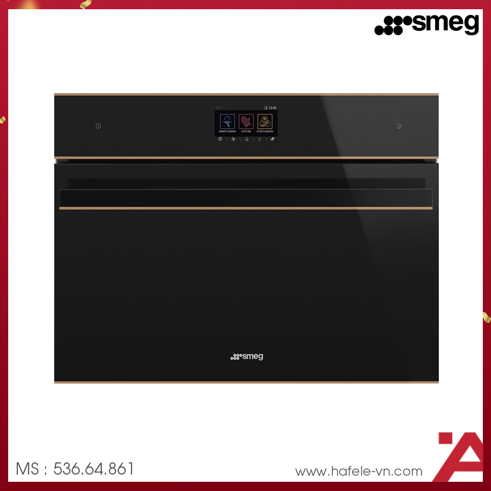 Lò Vi Sóng Kết Hợp Nướng Smeg SF4604WMCNR 536.64.861