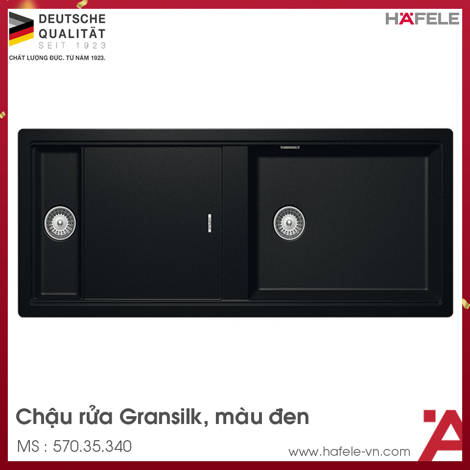 Chậu Đá HS19-GKD2S120 Hafele 570.35.340