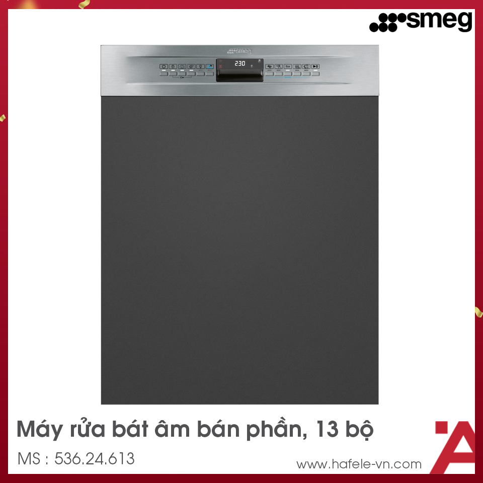 Máy Rửa Chén Âm Bán Phần Smeg PL4338XDE 536.24.613