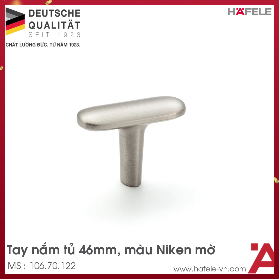 Quả Nắm Tủ 46mm H2140 Hafele 106.70.122