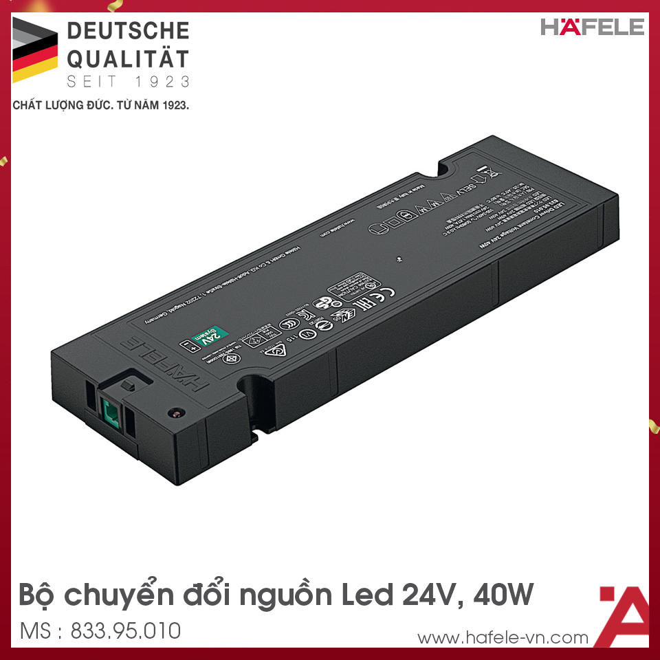 Bộ Chuyển Nguồn LED 24V 40W Hafele 833.95.010