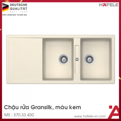 Chậu Rửa Chén Đá HS20-GKD2S80 Hafele 570.33.430