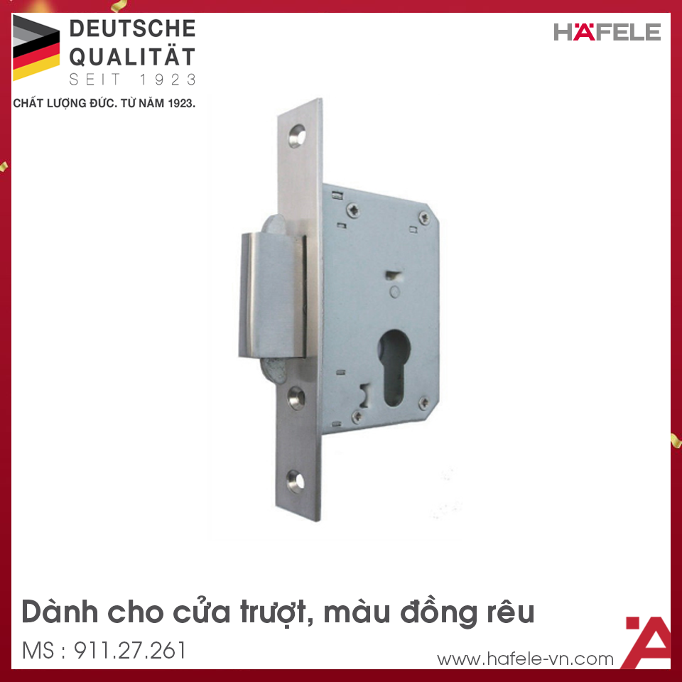 Thân Khóa Cho Cửa Trượt Hafele 911.27.261