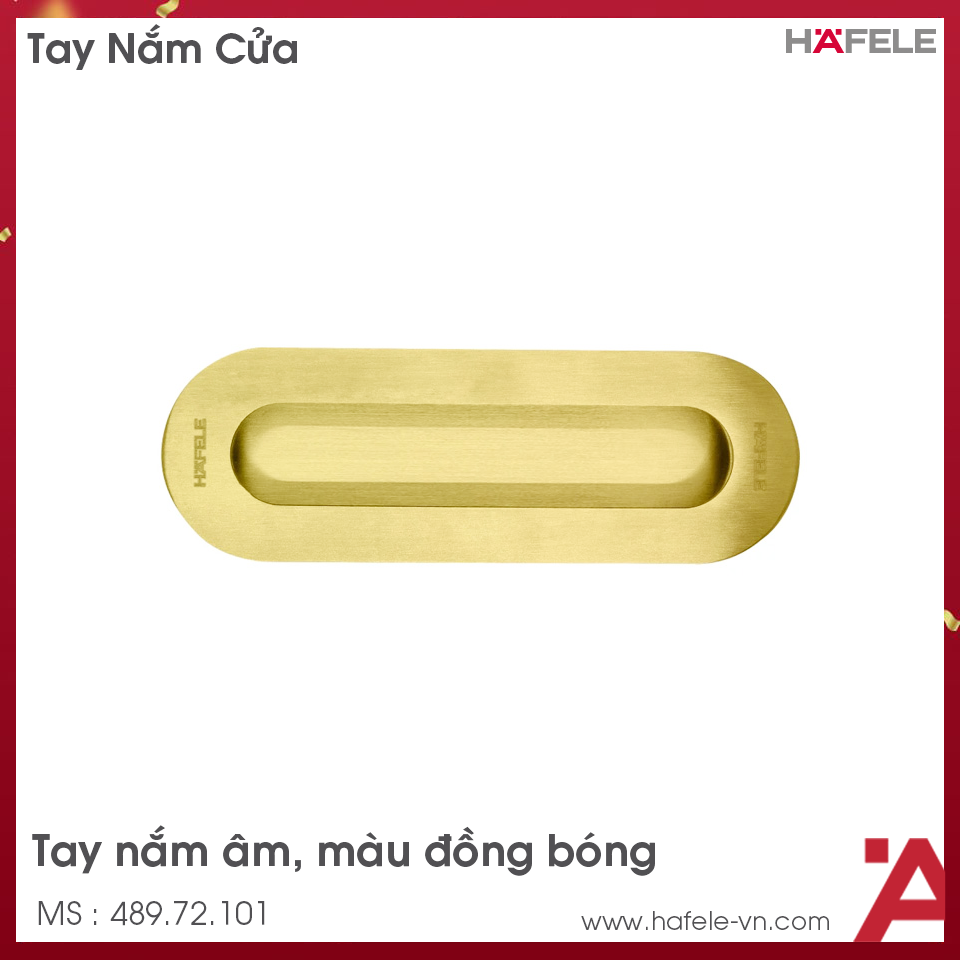 Tay Nắm Âm 120x40mm Hafele 489.72.101