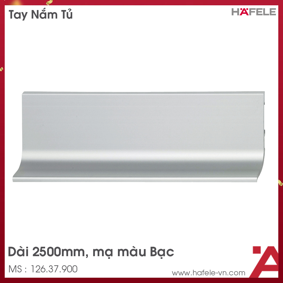 Tay Nắm Tủ Dạng Thanh Ngang Hafele 126.37.900