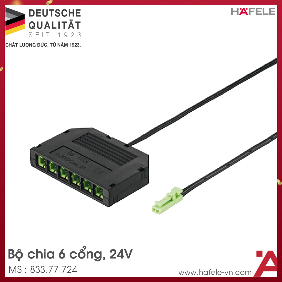 Bộ Chia 6 Đèn Hệ 24V Hafele 833.77.724