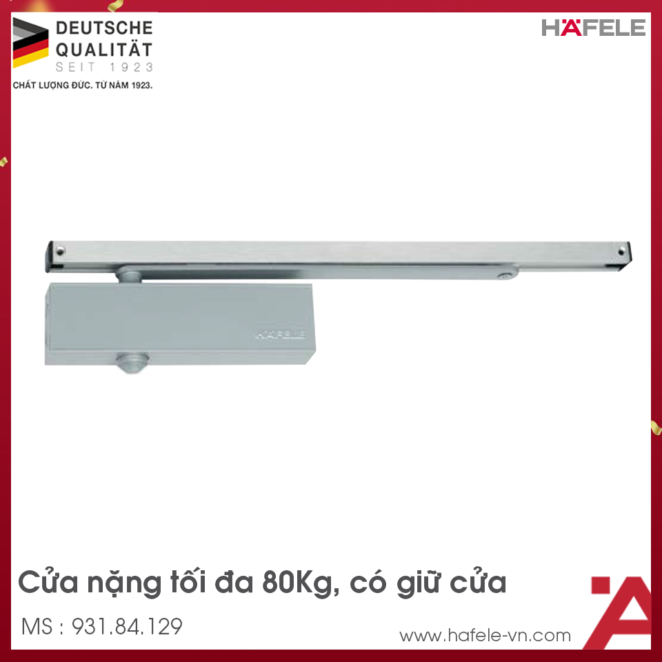 Thiết Bị Đóng Cửa Tự Động 80Kg Hafele 931.84.129