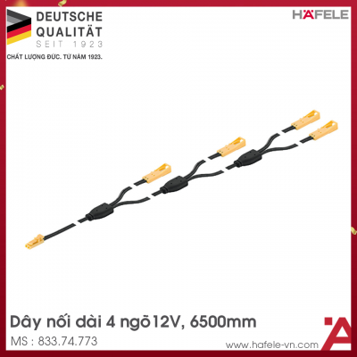 Dây Nối Chia 4 Đèn 12V Hafele 833.74.773