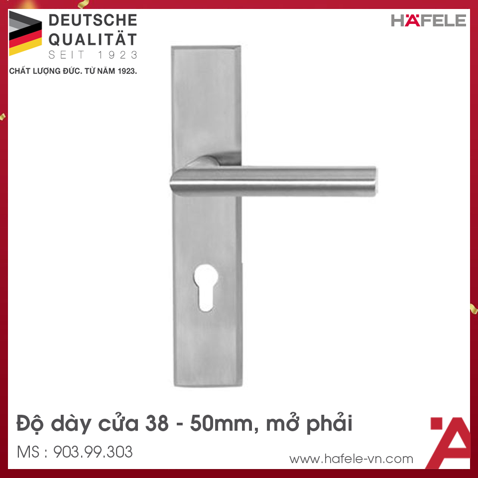 Tay Nắm Gạt Đế Dài C/C 72mm Hafele 903.99.303