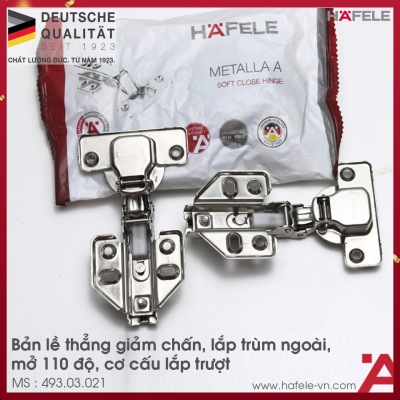 Bản Lề Trùm Ngoài Metalla A DIY 110º Hafele 493.03.021
