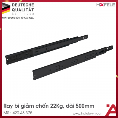 Ray Bi Giảm Chấn 500mm Hafele 420.48.375