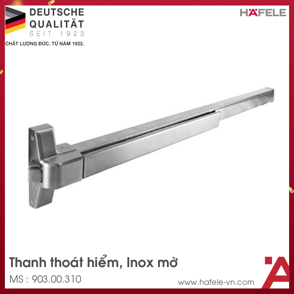 Thanh Thoát Hiểm Inox Mờ Hafele 903.00.310
