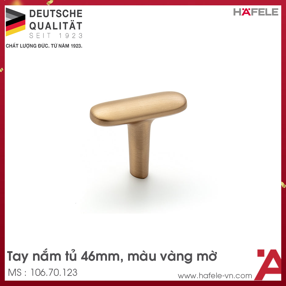 Quả Nắm Tủ 46mm H2140 Hafele 106.70.123