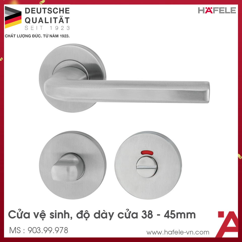 Tay Nắm Gạt Có Nắp Che Cửa WC Hafele 903.99.978