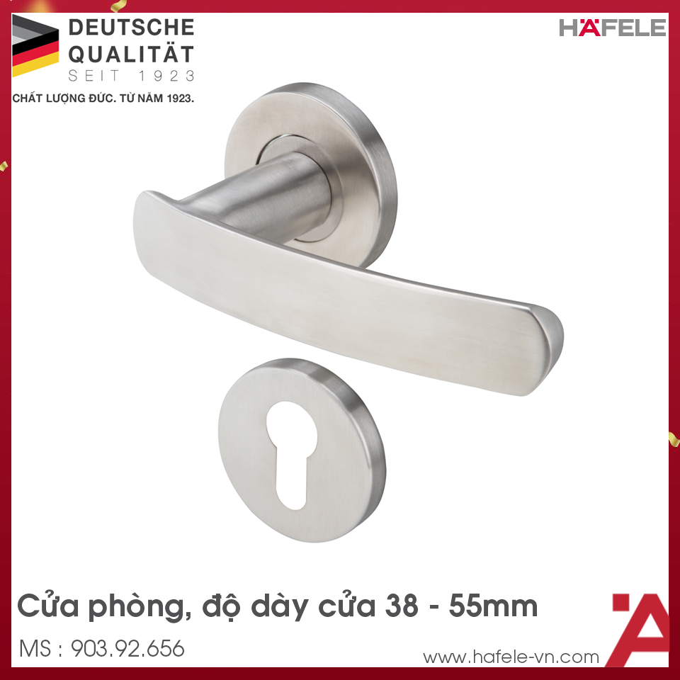 Tay Nắm Gạt Có Nắp Che Cửa Phòng Hafele 903.92.656